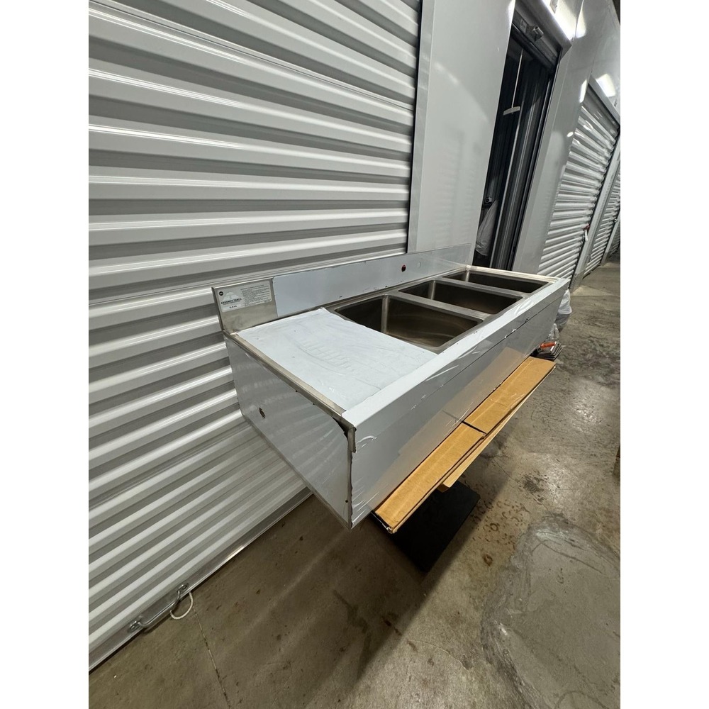 Advance Tabco SLB-43L 3 Compartment Underbar Sink w/ Right Drainboard 48" W - Picture 3 of 7